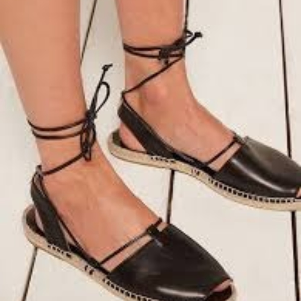 MINT & ROSE SABINE ESPADRILLE - BLACK 36 / 6